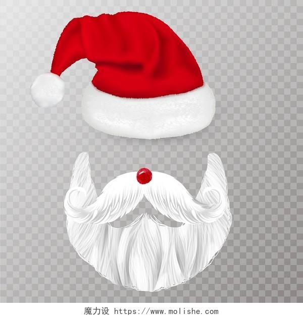 圣诞老人胡子圣诞节装饰过圣诞PNG素材